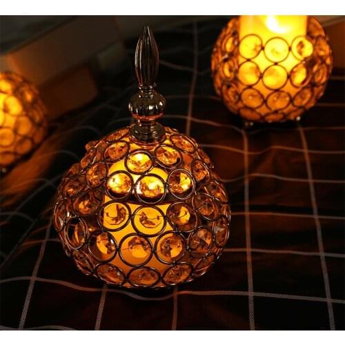Creative crystal storage ball small candlestick incense burner desktop storage decoration candy box