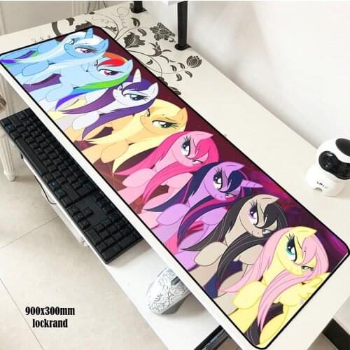 My little pony padmouse 900x300x2mm pad to mouse notbook computer mousepad Beautiful gaming mouse pads gamer keyboard mouse mat