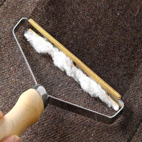 Portable Lint Remover Clothes Fuzz Fabric Shaver Brush Tool Power-Free Fluff Removing Roller for Sweater Woven Coat