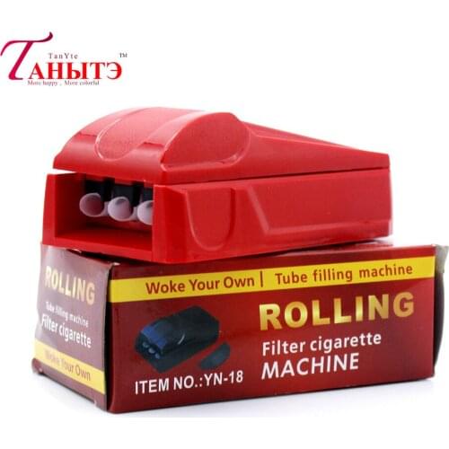 Portable 8mm Plastic Mini Three-tube Cigarette Puller Manual Push-pull Tobacco Cigarettes Rolling Machine Smoke Tool Accessories