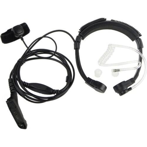 Walkie Talkie Air Tube Throat Mic Headset For Motorola Xir P8268APX2000 APX6000 APX6500 APX7000 DP3600