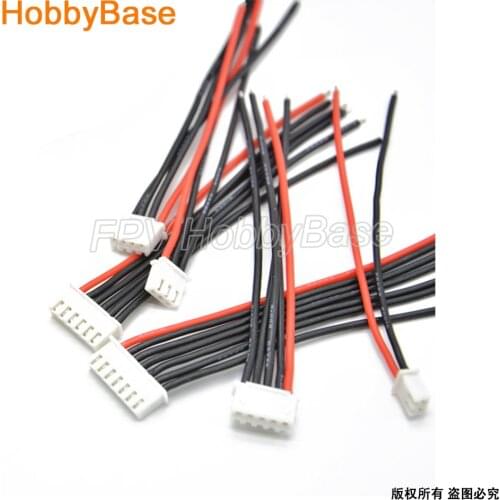 Connector for RC Battery 100MM RC Lipo Battery Wire Battery Plug 2s 3s 4s 5s 6s 22AWG Balance Plug for Imax B6 Connector Cable