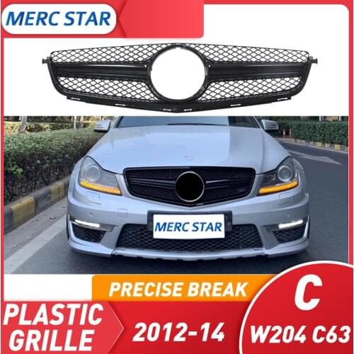 Rejilla Frong apta para mercedes Clase C real W204 C63 amg, parrilla apta solo para real c63 amg