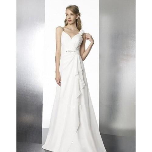 Chiffon A-line features sash natural waist Marsala beading Rosettes one shoulder zipper closure bridal gown bridesmaid dresses