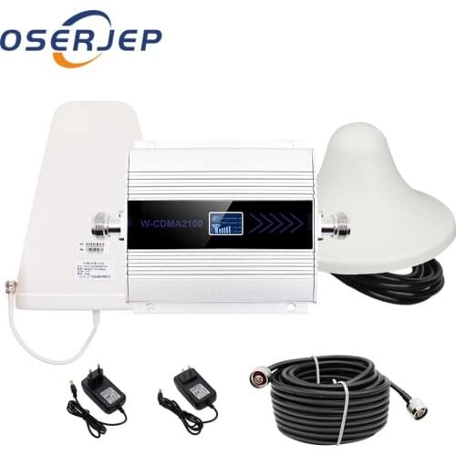 UMTS 3G 2100 repeater celular MOBILE PHONE Signal amplifier booster repeater with LPDA Antenna