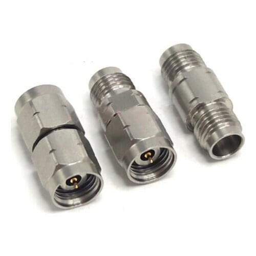 2.4mm to 2.4mm male& Female Stainless Steel High Frequency Wave Test Adapter Connector 0-50G