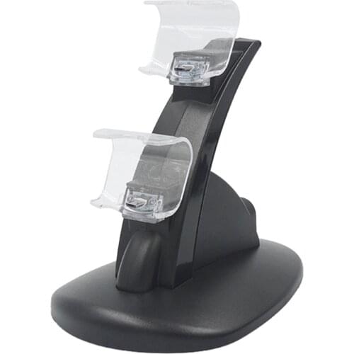 Controller Charger Dock LED Dual USB Charging Stand Station for Sony Playstation 4 PS4 / PS4 Pro /PS4 Slim Controller
