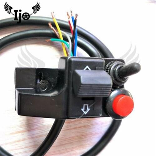 1 pair motorbike switch 22MM bar part motorcycle handlebar controller multi-function headlight turn signal power moto switches