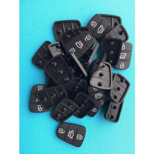 100Pcs/Lot New Replacement Rubber 3 Buttons Pad Hold For Hyundai Case For Kia Key Shell No Logo Car Accessories Auto Parts Cheap