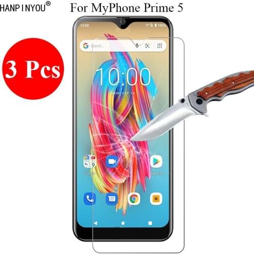 3 Pcs/Lot New 9H 2.5D Tempered Glass Screen Protector For MyPhone Prime 5 Prime5 Protective Film + Clean Tools