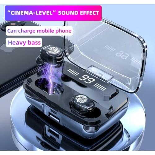 Original M11-9 Wireless Headphones TWS Bluetooth5.0 earphone HiFi IPX7 Waterproof earbuds Touch Control Headset for sports /game