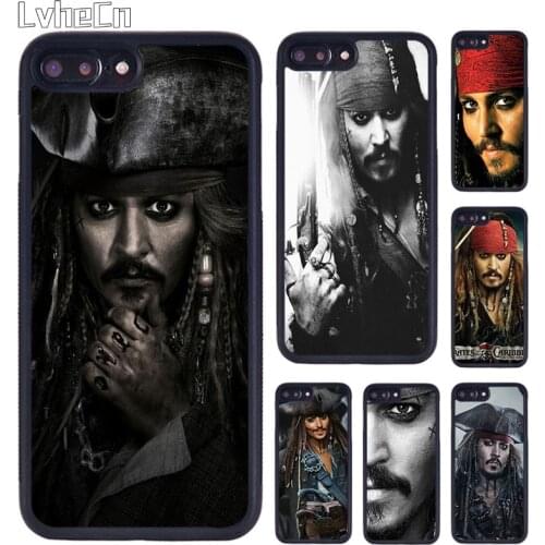 LvheCn Caribbean Captain Jack Sparrow Phone Case For iPhone 5 SE 6s 7 8 Plus 11 12 Pro X XR XS Max Samsung galaxy S8 S9 S10