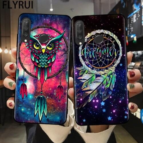 Silicone Phone Case for Fundas Huawei P10 P20 P30 P40 Lite E Pro Retro Dreamcatcher Mandala Cover For Huawei Mate 20 Lite Cases