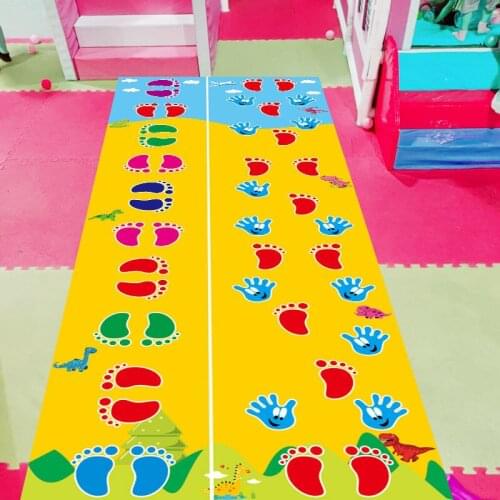 Kids Outdoor Team Play Lattices Jumping Carpet Educational Mat Walk Sports Toys Kids Educational Toys for Children Gifts