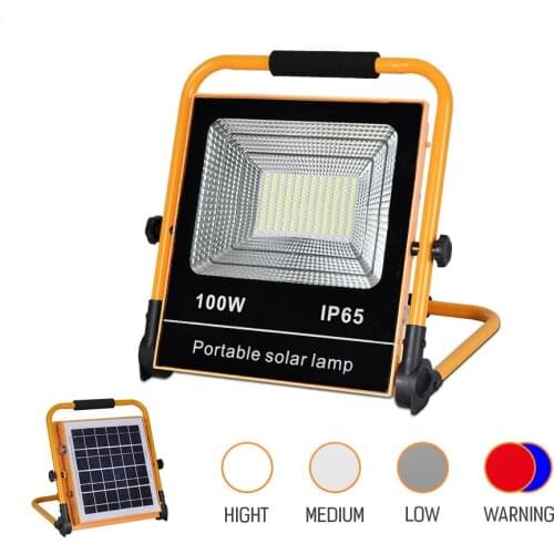 DHL Free Shipping Integrated Solar flood light Waterproof IP65 Outdoor Portable Luz de inundacion