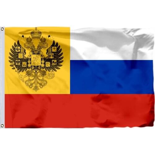 Russia 1914-1917 Flag 90x150cm 3x5ft Banner 120g 100D Polyester Free Shipping