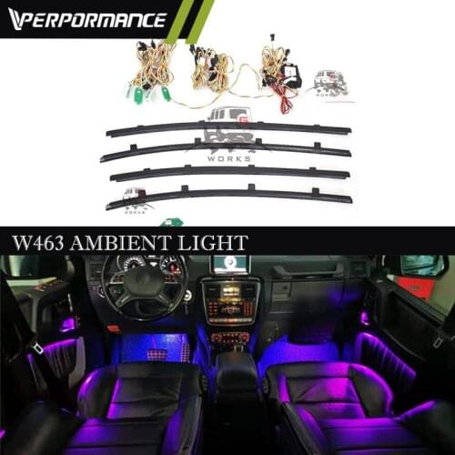 G Class W463 atmosphere light for g wagon g500 g63 g65 g550 g350 12 colors interier light led