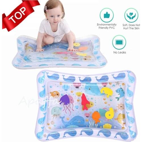 Baby Kids Water Play Mat Toys Inflatable Thicken PVC Infant Tummy Time Playmat Toddler Activity Play Center Water Mat for Babies