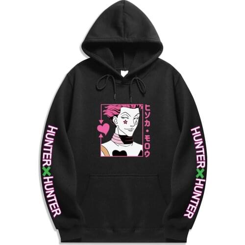 Japanese Anime Hoodies Hunter X Hunter Men Women Pullovers Hoodies Sweatshirts Killua Zoldyck Hisoka 90s Hoody Tops Streetwear