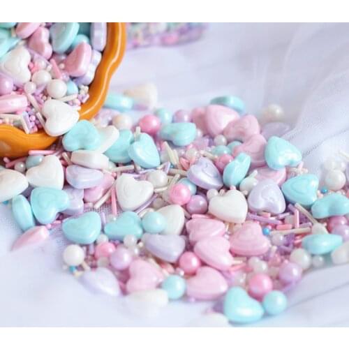 Colorful Edible Beads Pearl Sugar Ball Fondant DIY Cake Baking Sprinkles Sugar Candy Ball Wedding Party Cake Decoration Tools