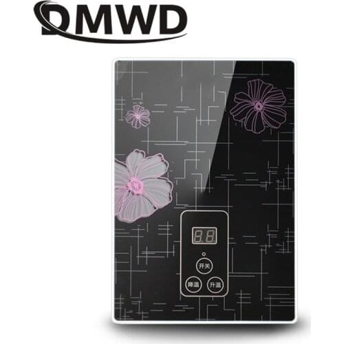 DMWD Instant Tankless Electric hot Water Heater Faucet Kitchen Quick Heating tap Shower Watering heaters bathroom LED 3500W