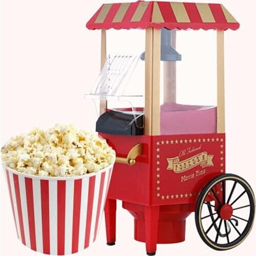 Household DIY mini small hair dryer popcorn machine corn electric popcorn machine 1200W holiday gift classic car popcorn machine