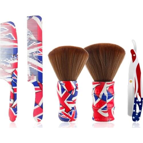 Barber Salon Accessories Hair Care Styling Tools Anti-static Stylist Hairdressing Combs Set Facial Cleansing Set Barber Razor