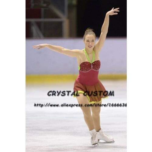 Figure Skating Dresses For Girls Graceful New Brand Custom Ice Skating Dresses For Competition DR4444