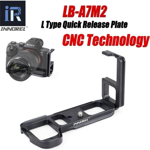 INNOREL Aluminum Alloy LB-A7M2 L Type Quick Release Plate Vertical L Bracket LB-A7 II Hand Grip For Sony Alpha7II A7R2 A7M2 A7II