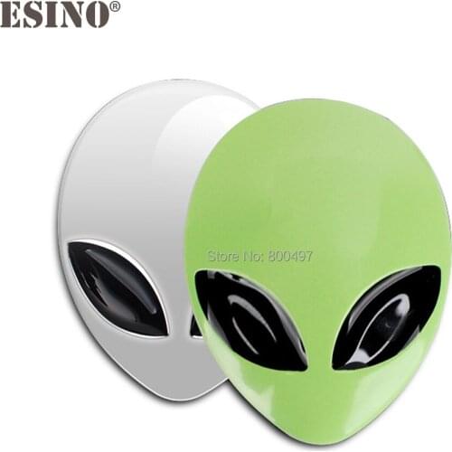 Cool Fashion Car Styling Alien ET Films Personlized 3D Metal Chrome Zinc Alloy 3D Emblem Badge Sticker Decal Auto Accessory