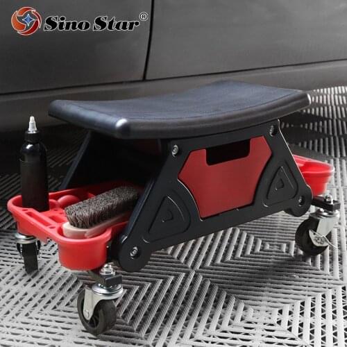 Car Care Products Car Washing Utility Rolling Machanics Repair Sitting Creeper Seat Auto Detailing Stool SCCD01