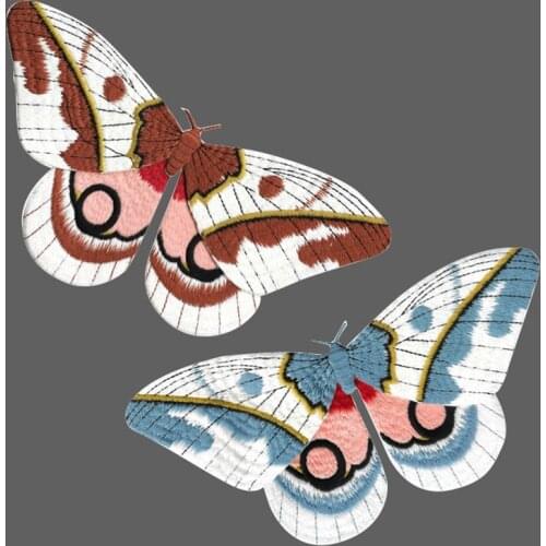 High Quality Animal Iron On Patches For Clothing Multicolor Butterfly Embroidery Patch Appliques Badge Sticker For Clothes Decor
