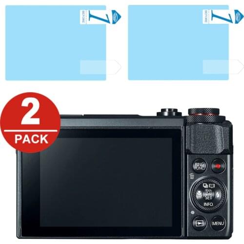 2x LCD Screen Protector Protection Film for Canon Powershot G7 X G7X Mark II G5X G9X G1X III EOS R RP M5 M6 M50 M100 M3 M10 M2 M