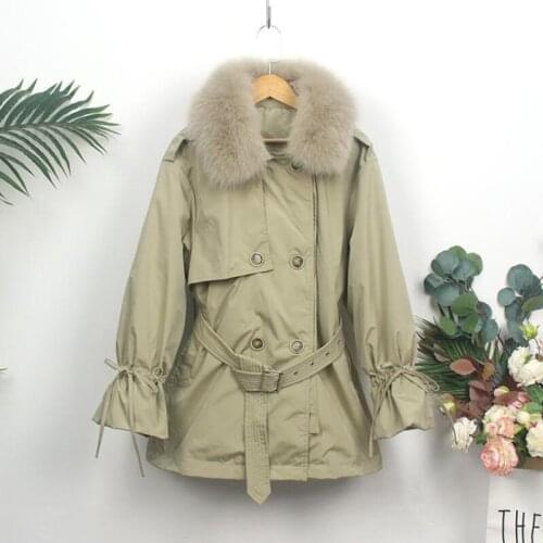 SEDUTMO Winter Duck Down Jackets Women Long Fur Hooded Oversize Thick Warm Coat Autumn Casual Tunic Puffer Jacket ED1127