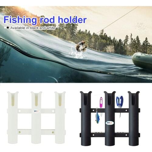 Marine Boat Yacht Kayak Fishing Vertical 3 Link Rod Holder Organiser Pole Tube Mount Bracket Socket Rack Lure Pliers Storage 1Pc