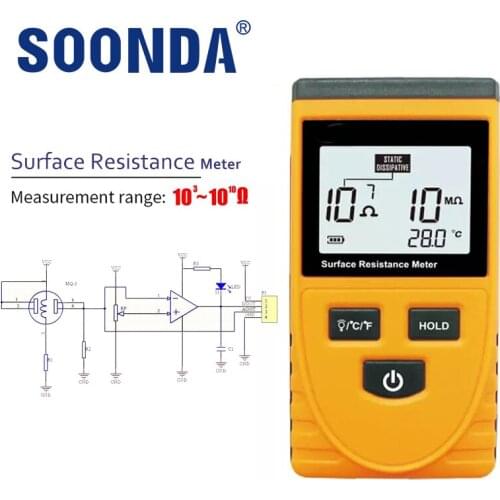 10^(3)~10^(10) Ohm Surface Resistance Tester Anti-static Measurement Of Various Materials Tester Surface Impedance Measurement