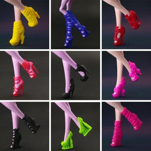 50 pairs / lot New Fashion Orignal Shoes for Monster High Doll (ship at random styles) Free Shipping