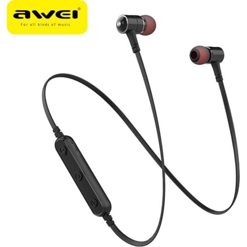 Awei Wireless In-Ear Stereo Sound Magnetic Bluetooth Headphones Sport Earphones
