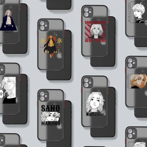 Tokyo Revengers Phone Case For iphone 12 11 8 7 plus mini x xs xr pro max matte transparent manjiro sano cover
