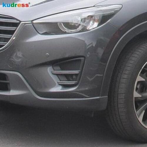For Mazda CX-5 CX5 2016 2017 Post-facelift styling First Ge Front Fog Light Lamp Cover Trim ABS Chrome Car Accessories 2pcs
