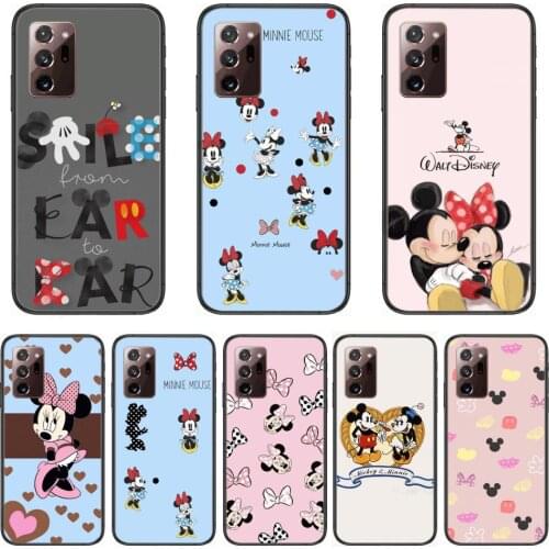 Phone Case Disney Micky Minnie Mouse Phone Case cover hull For SamSung note20 10 9 8 4 pro plus black prime soft bumper Transp
