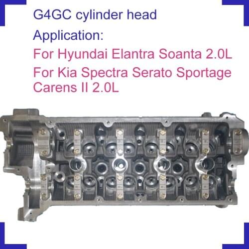 G4GC gasoline Engine parts bare naked cylinder head 22100-23780 OK013-10-100 13071129 for Hyundai Elantra Sonata 2.0L 1975cc
