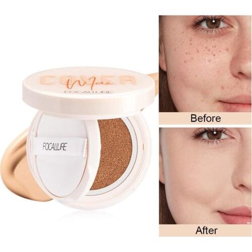 FOCALLURE BB CC Cream Matte Natural Brightening Plant Skin Oil Control Long Lasting Moisturizing BB Cream Air Cushion Foundation