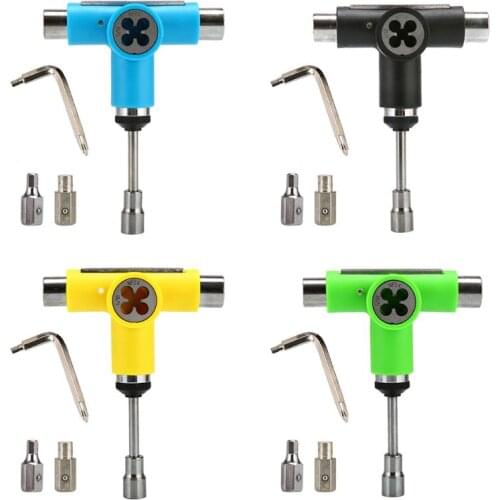 Skateboard Tool Roller Skate Scooter T-Wrench L-type Head Spanner Screwdriver