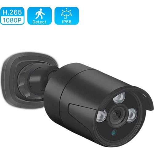 1080P H.265 Security IP Camera POE 2MP Outdoor Waterproof IP66 CCTV Camera P2P video surveillance home security ONVIF 48V PoE