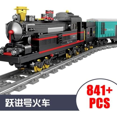 KAZI City Train Power Function Compatible All Brands Technical Creator Building Blocks Bricks DIY Tech Toys For Children