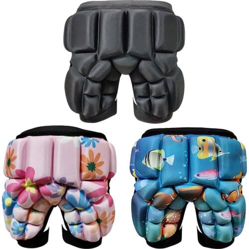 3D Padded Hip Protective Short Boy Girl Butt EVA Padded Short Pant for Skiing Snowboarding Ice Skating Skateboard Scooter