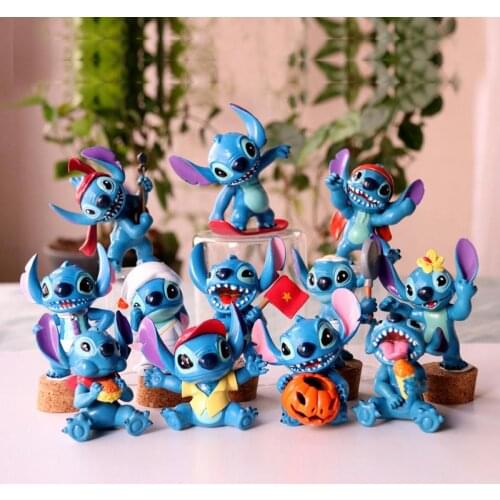 New Stitch Interstellar Baby Hand-Made Model Toy Stitch Doll Figurine Hand-Made Toy Mini Decoration Childrens Holiday Gift