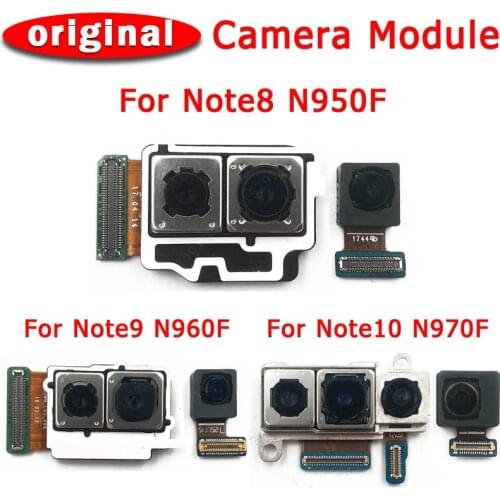 Original Front Rear Back Camera For Samsung Galaxy Note 10 Plus Lite 9 8 Main Facing Camera Module Flex Replacement Spare Parts