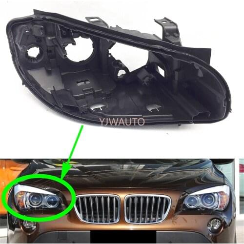 Headlight Base For BMW X1 2010 2011 2012 2013 2014 2015 Headlamp House Car Rear Base Front Auto Headlight Back House